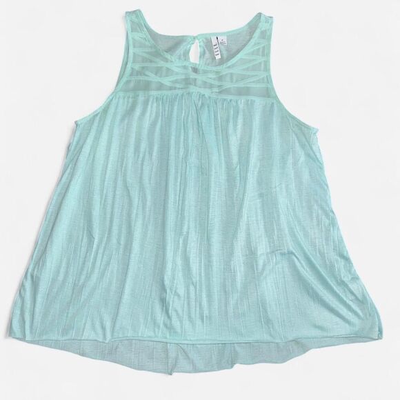 Elle Robin Egg Blue Turquoise Tank Top Blouse - Picture 1 of 6
